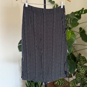 Madewell Double Slit Striped Skirt sz 2